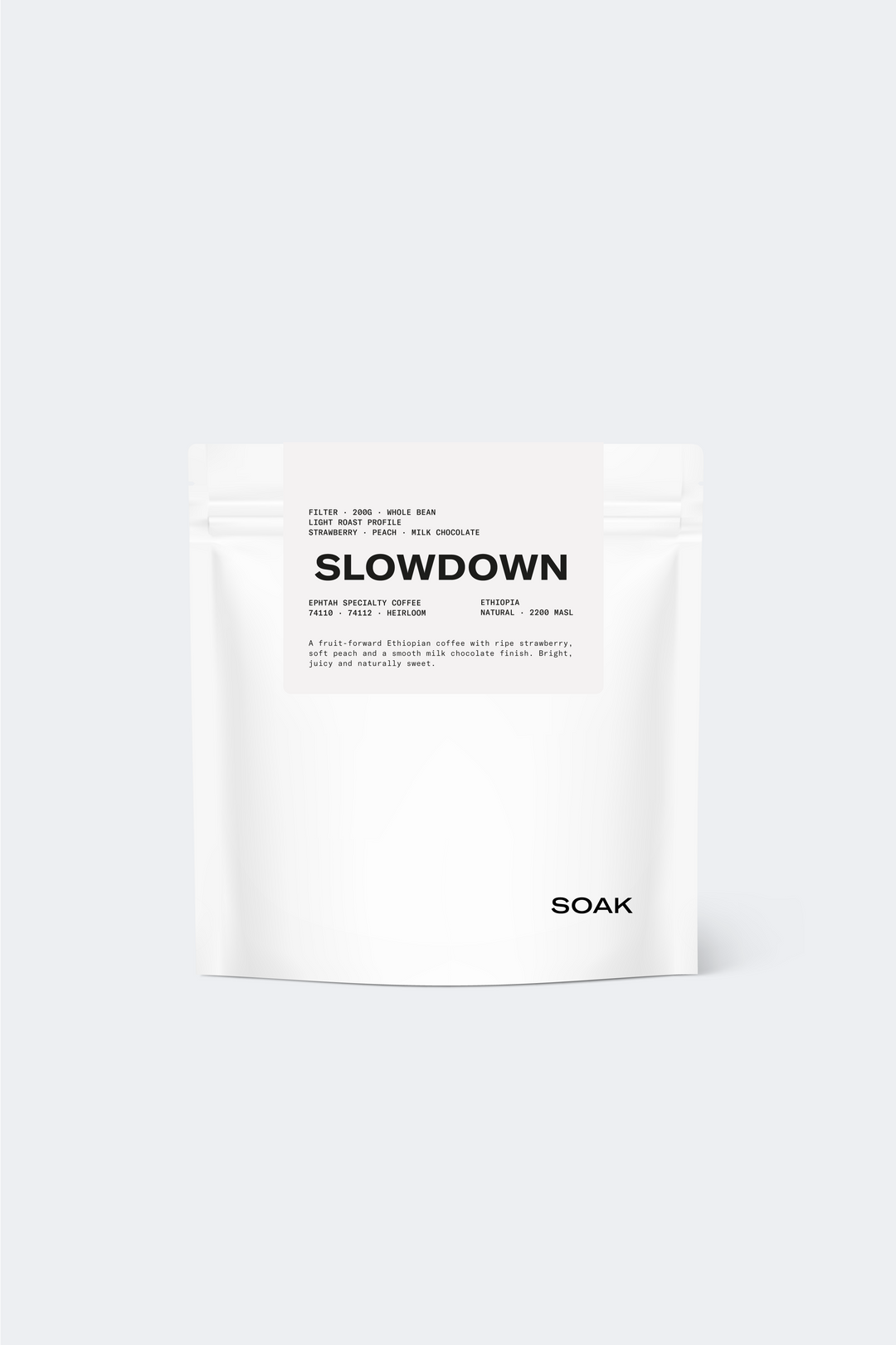 Slowdown specialty coffee bag – Ethiopian single origin roast